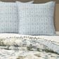J. Queen New York Evergreen 26" Square Euro Pillow Sham in Blue, , large