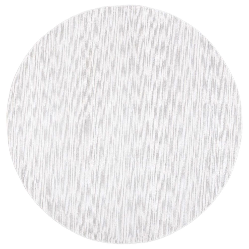 Safavieh Vision 6"7" Round Ivory Grey Area Rug, , large