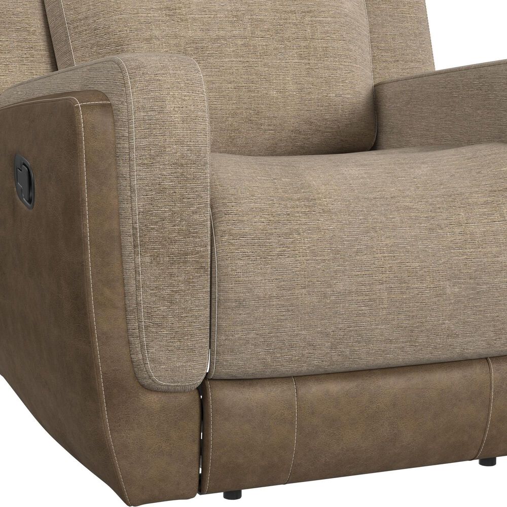 Mayberry Hill Hornet Manual Motion Glider Recliner in Rancho Beige, , large