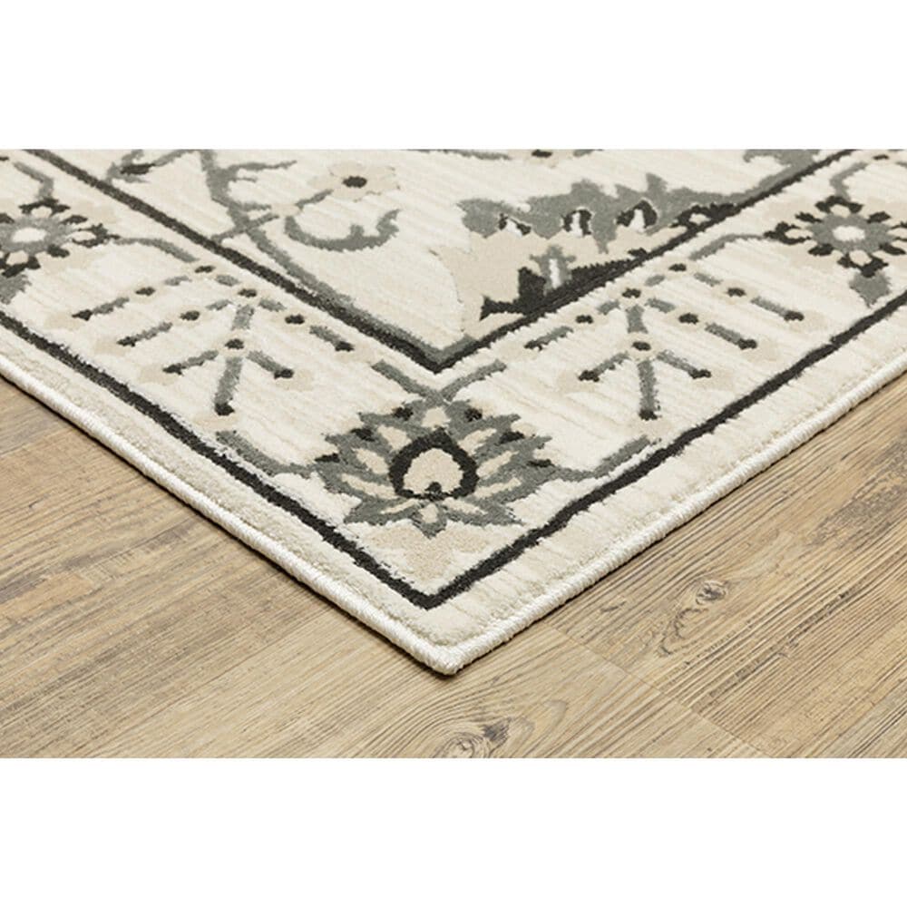 Oriental Weavers Raylan RAY03 2&#39;3&quot; x 7&#39;6&quot; Ivory Runner, , large