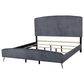 New Heritage Design Kailani King Upholstered Bed in Gray, , large