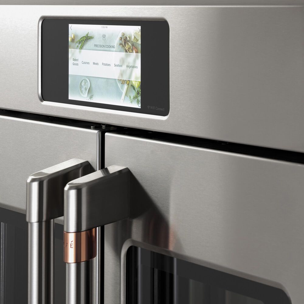 Cafe 30" FrenchDoor Double Wall Oven in Stainless Steel Shop NFM