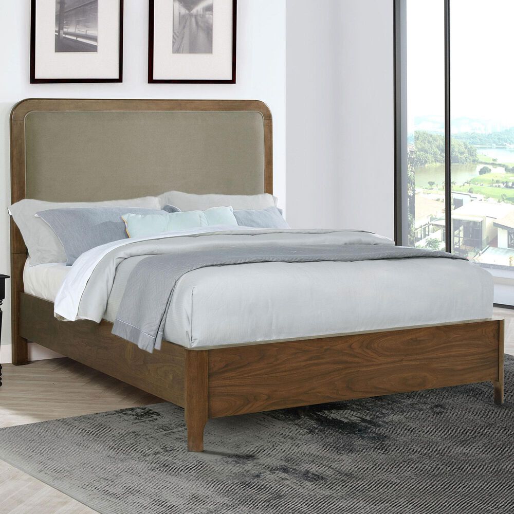 37B Maderia Queen Panel Bed in Walnut, , large