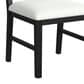Mayberry Hill Bahama Breeze Dining Side Chair with White Cushion in Black, , large