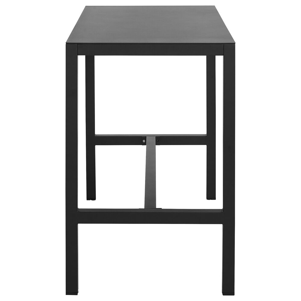 Linon Home Decor Holland 54" Outdoor Dining Table in Black, , large