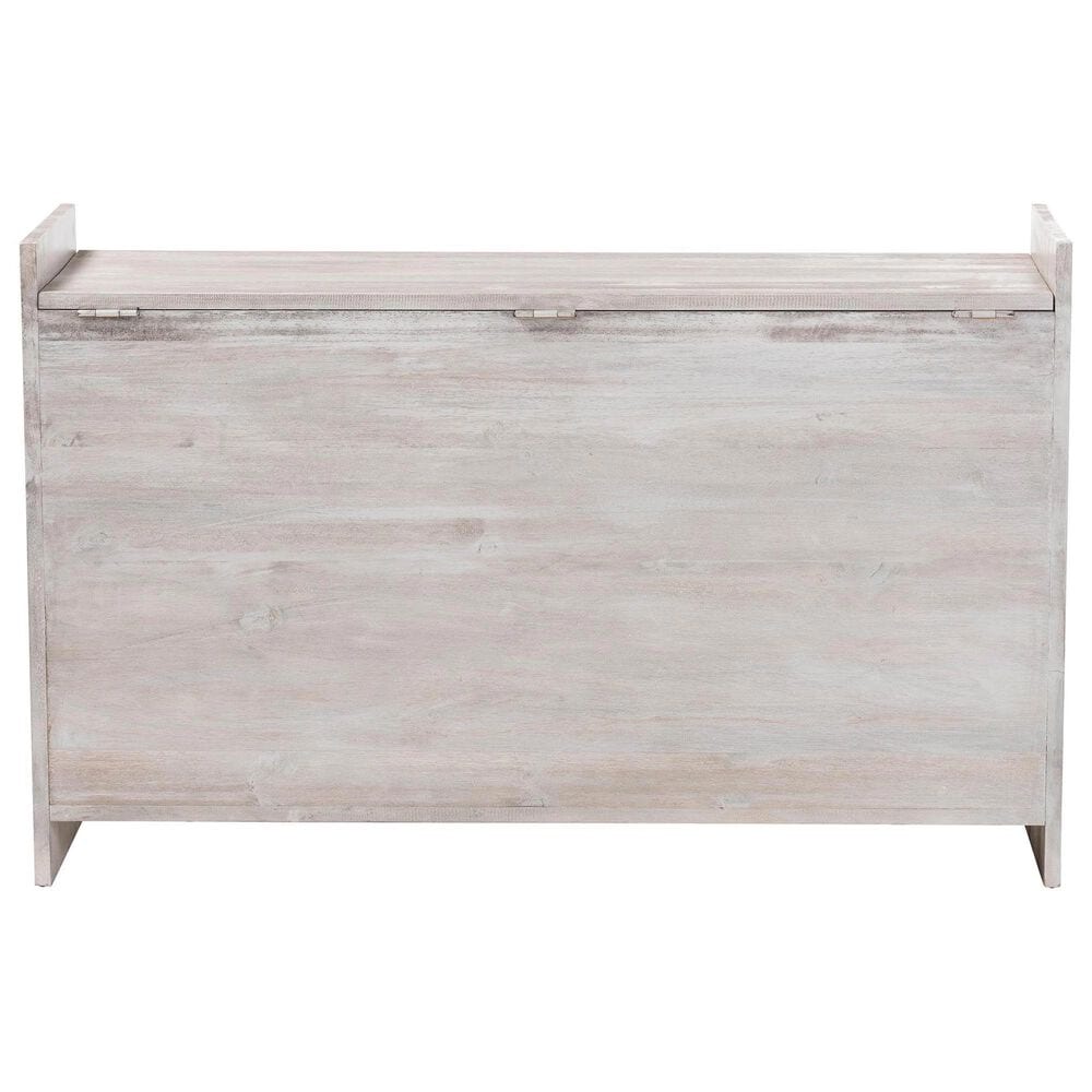 Baxton Studio Amado Storage Trunk in White Wash, , large