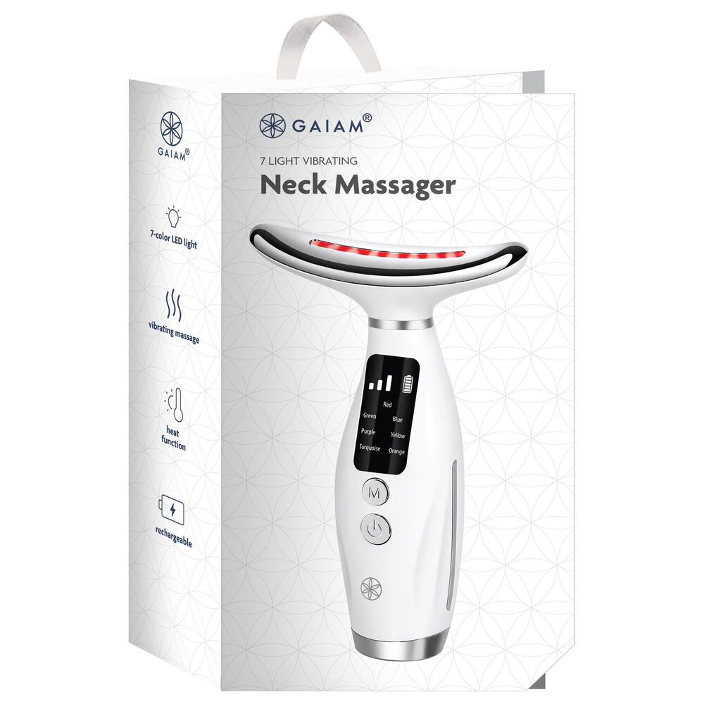 GAIAM Vibrating Neck Massager in White, , large