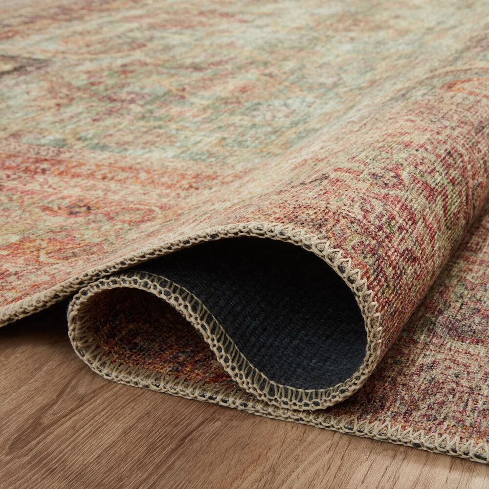 Amber Lewis x Loloi Georgie 2&#39; x 5&#39; Jade and Sunset Area Rug, , large