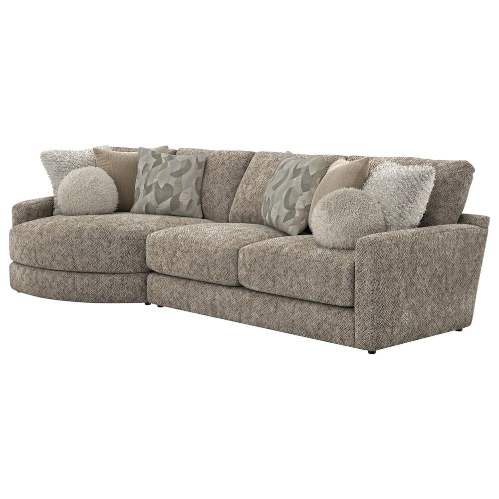 Hartsfield Turner 2-Piece Stationary Left Facing Sectional with Piano Wedge in Mushroom, , large