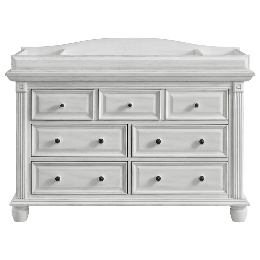 Oxford Baby London Lane Changing Topper in Vintage White, , large