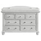 Oxford Baby London Lane Changing Topper in Vintage White, , large