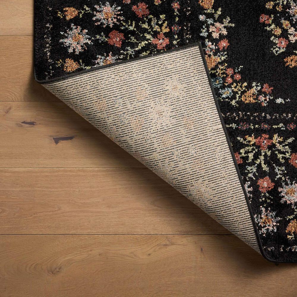 Rifle Paper Co Laurel Eleanor 7&#39;10&quot; x 10&#39; Black Area Rug, , large