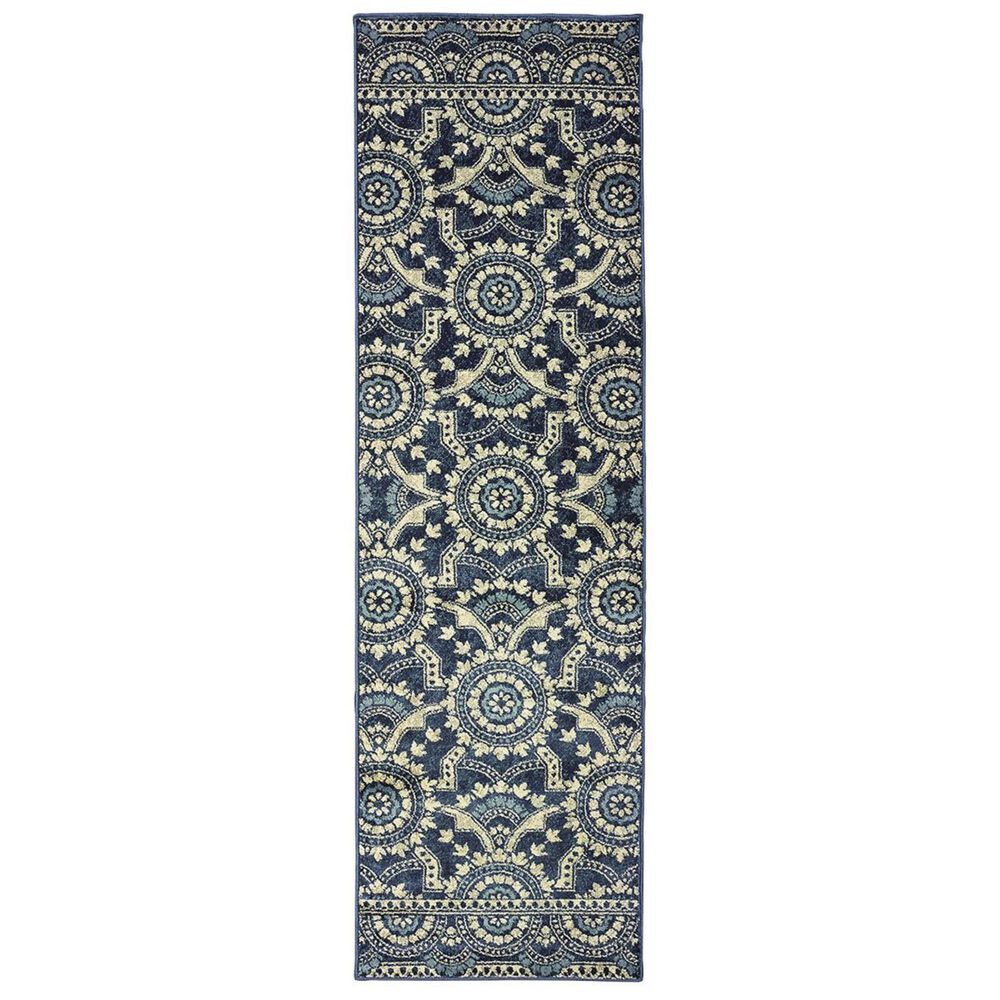 Oriental Weavers Linden 7842A 2'3" x 7'6" Navy Runner, , large