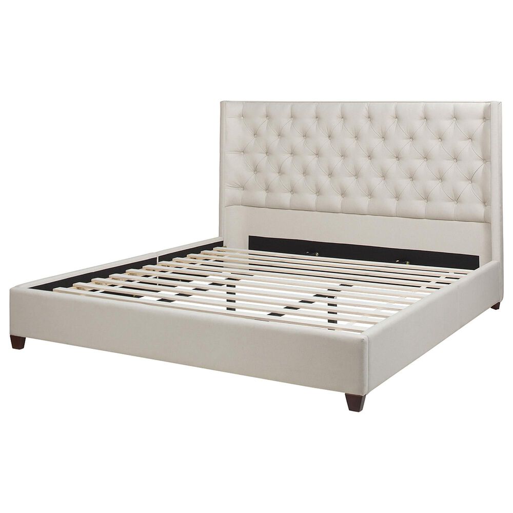 Jennifer Taylor Home Manhattan King Platform Bed in Light Beige, , large