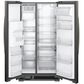 Whirlpool 21.4 Cu. Ft. 33" Wide Side-by-Side Refrigerator in Black Stainless, , large