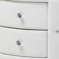 Baxton Studio Davina 2-Drawer Nightstand in White, , large