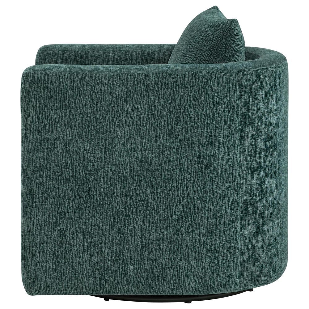 Hearth and Haven Sutton Swivel Chair in Peacock, , large