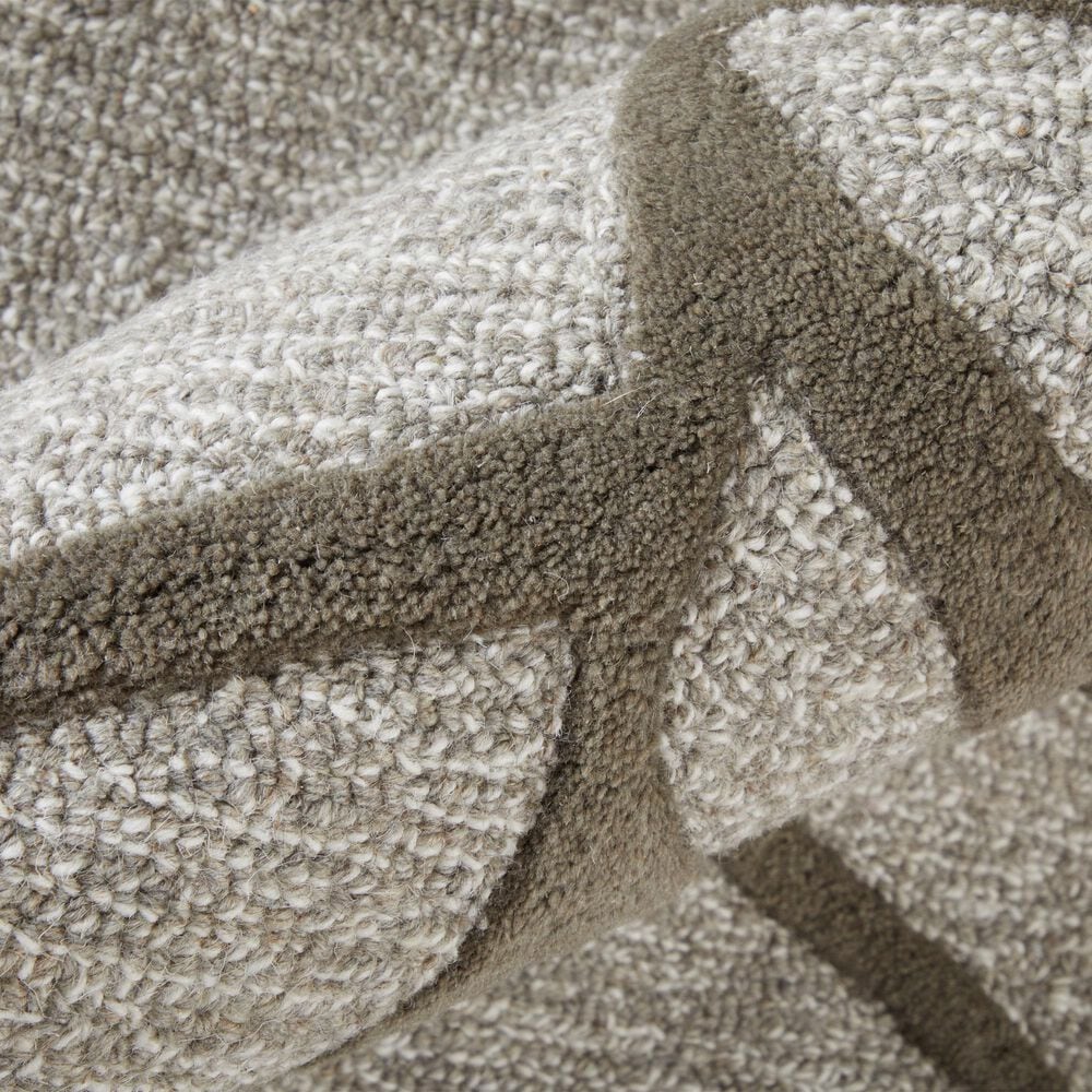 Feizy Kimball Gray, Taupe and Ivory 3&#39;6&quot; x 5&#39;6&quot; Area Rug, , large