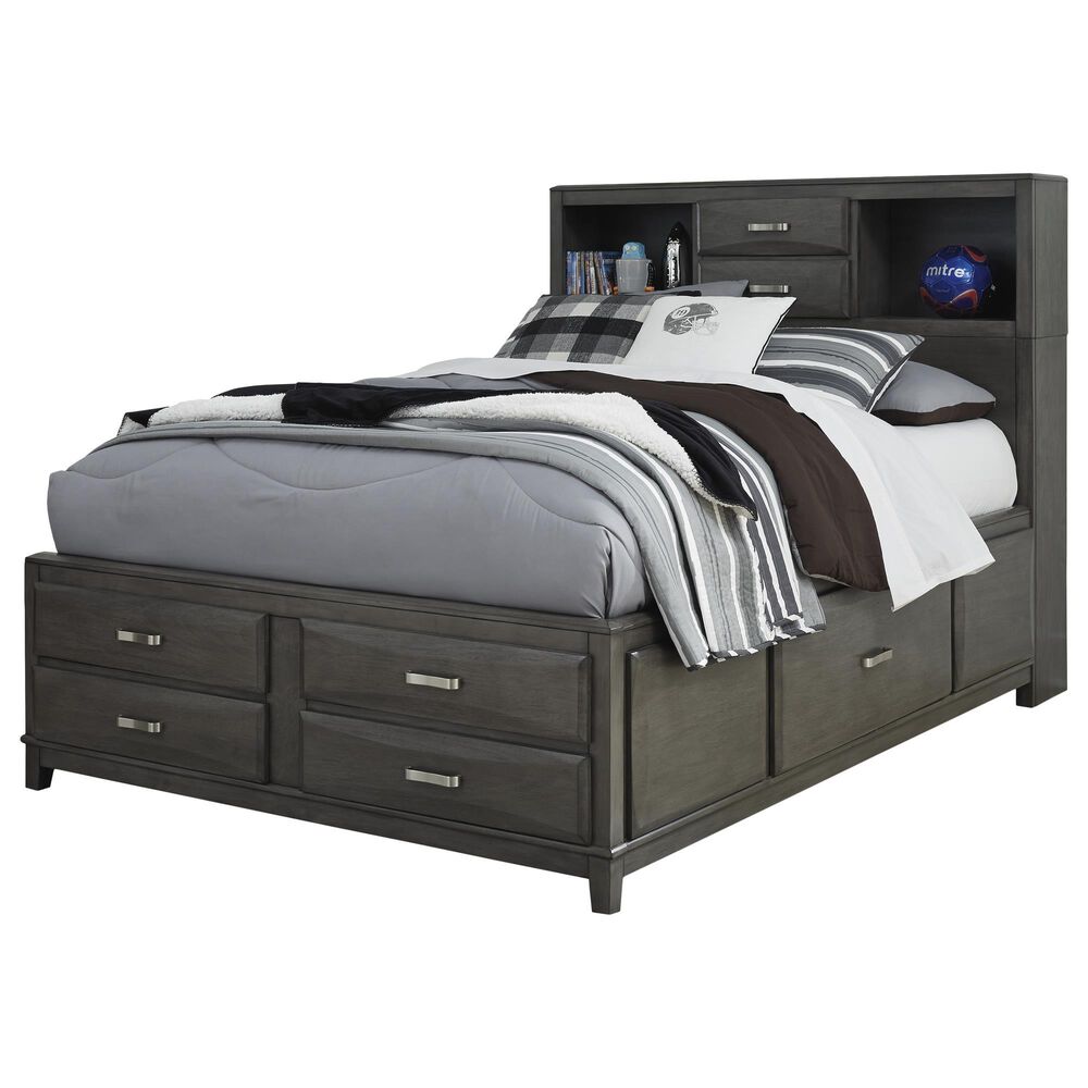 Ashley Caitbrook Full Storage Bed in Gray, , large