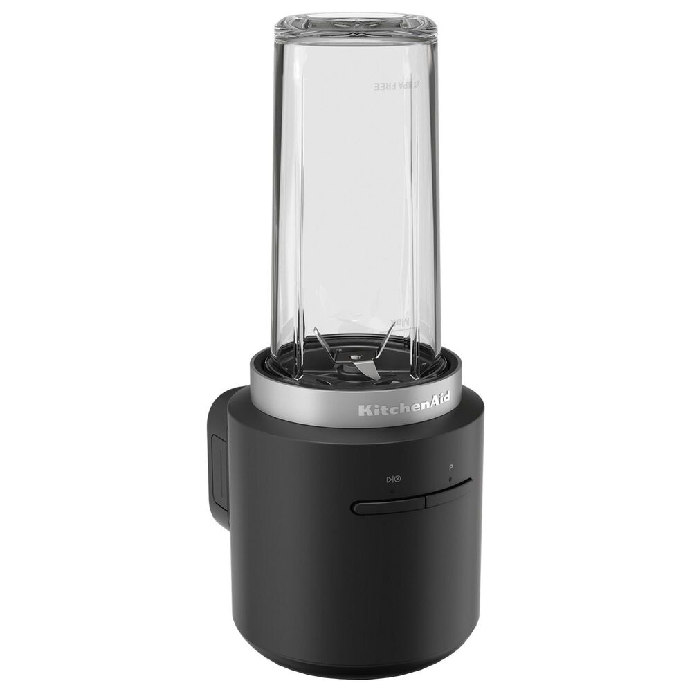 KitchenAid Go 2-Speed Cordless Personal Blender with Battery in Matte Black, , large