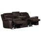 Simon Li Power Reclining Sofa with power Headrest in Triomphe Cordovan, , large