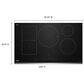 Whirlpool 36" Intelligent Induction Cooktop with Temp Cook Technology and WipeClean Coating in Black and Stainless Steel, , large