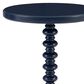 Linon Home Decor Aurora Round Side Table in Navy Blue, , large