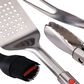 Joseph Joseph GrillOut 4-Piece BBQ Tool Set with Storage Case in Stainless Steel, , large