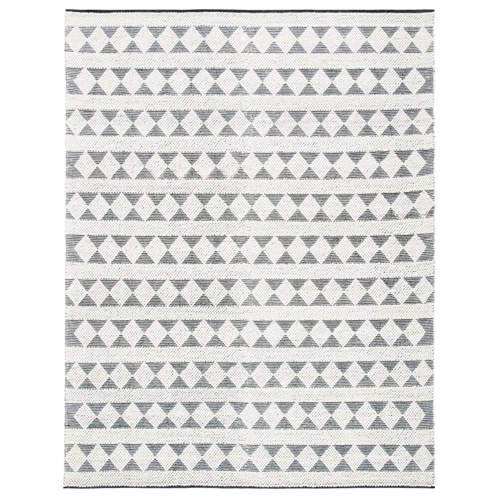 Safavieh Natura NAT481A 8" x 10" Ivory and Black Area Rug, , large