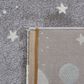 Safavieh Carousel 10" x 14" Grey and Lavender Kids Area Rug, , large