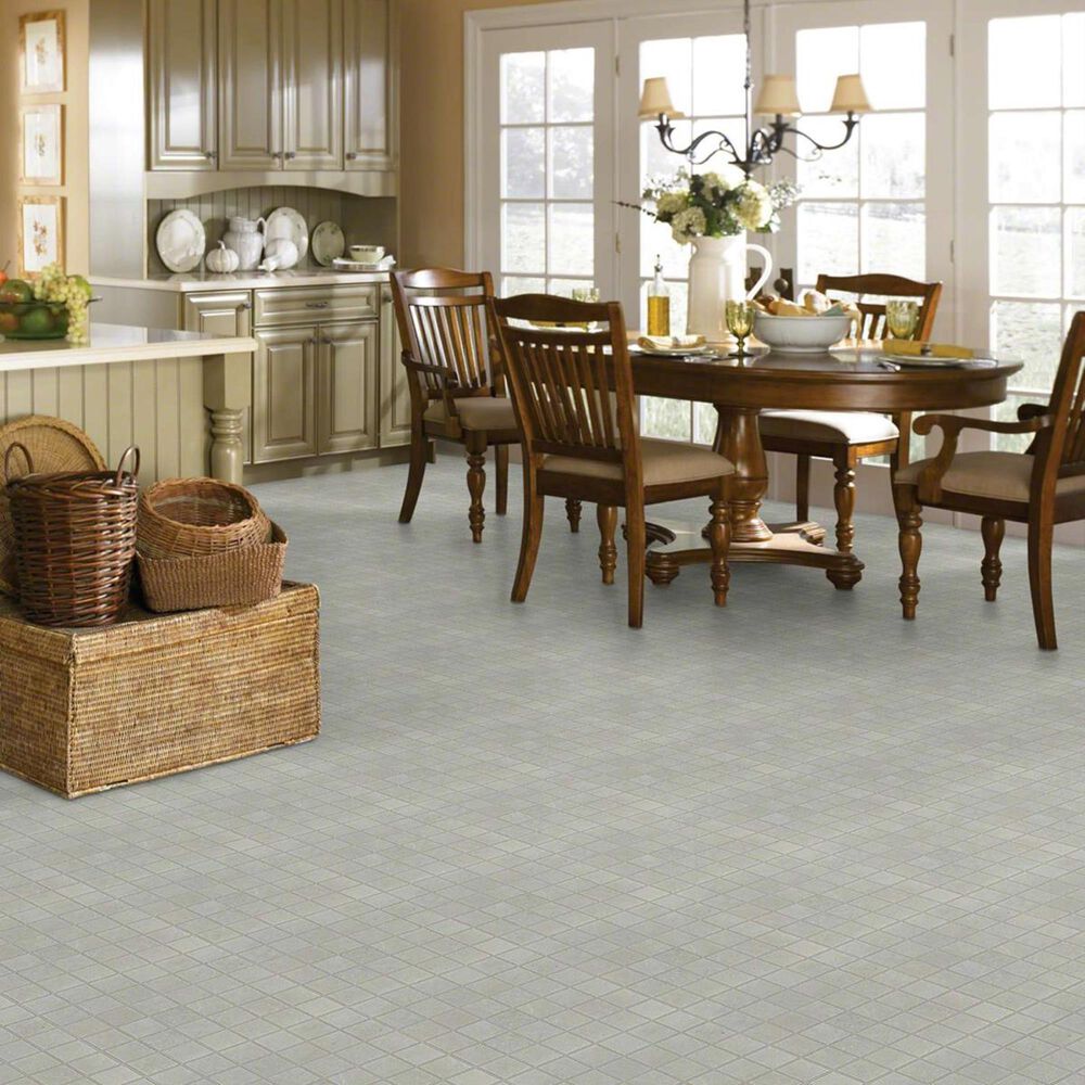 Shaw Oasis Bone 13" x 13" Ceramic Mosaic Tile, , large