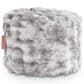 Jaxx Raven Round Accent Pouf in Phantom Grey, , large