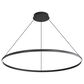 Golden Lighting Veritas 35" 1-Light Chandelier in Sand Black, , large