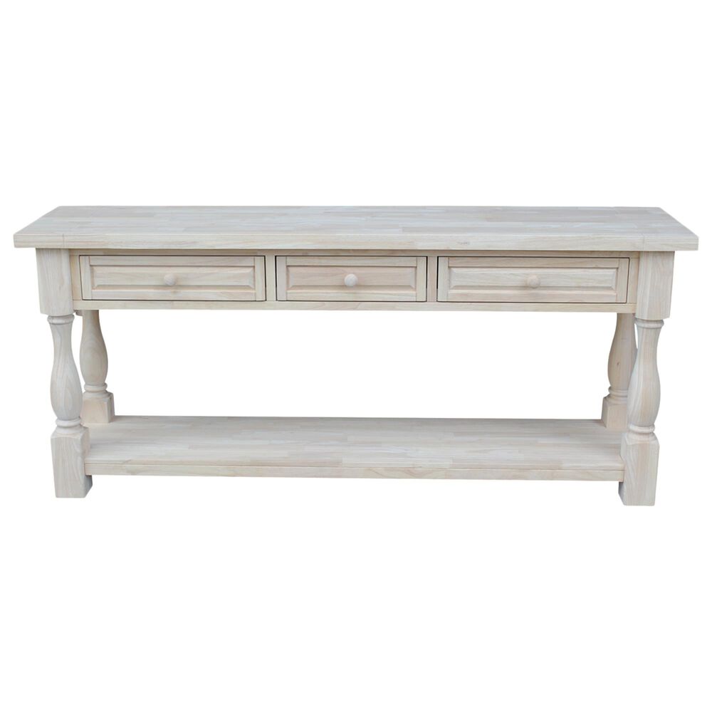 International Concepts Tuscan Console Table in Unfinished, , large