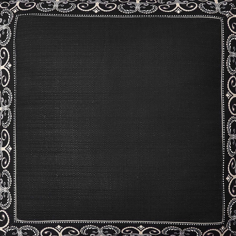 J. Queen New York Messina 26&quot; Square Euro Pillow Sham in Black, Grey and Silver, , large