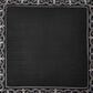 J. Queen New York Messina 26" Square Euro Pillow Sham in Black, Grey and Silver, , large