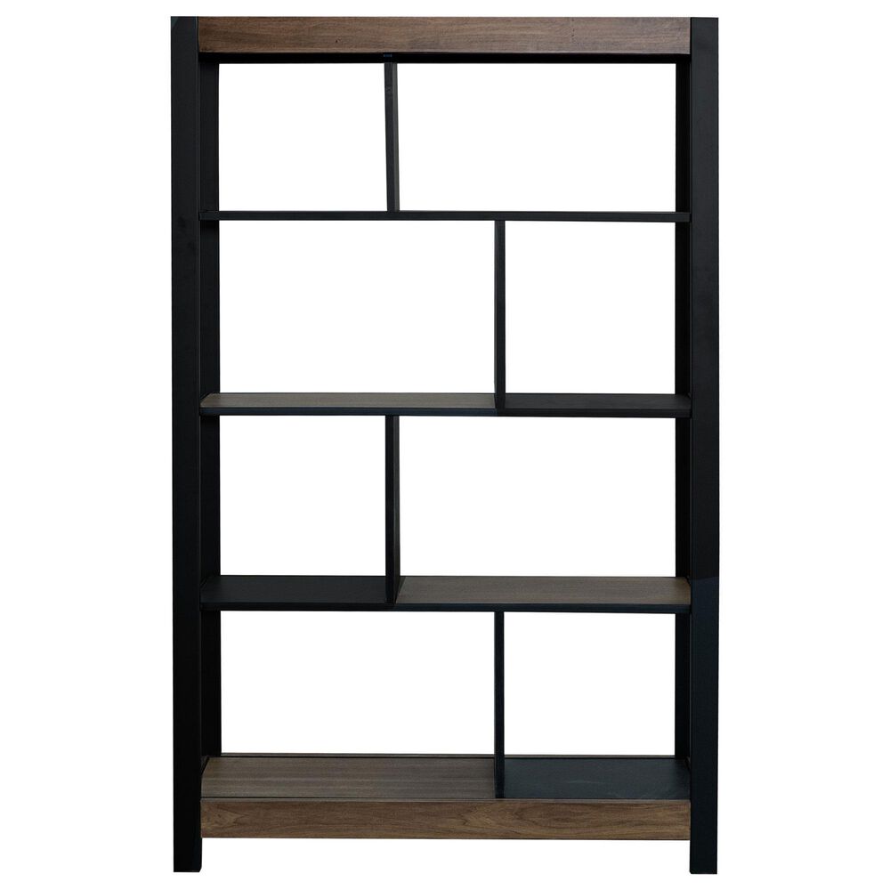 Fallridge Tuxedo Bookcase in Light Brown and Dark Brown, , large