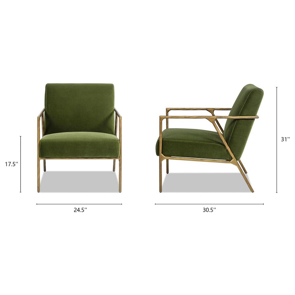 Jennifer Taylor Home Aerin Accent Chair in Olive Green, , large