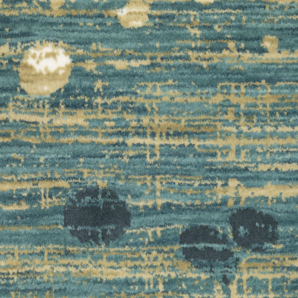 Oriental Weavers Reed 2&#39;3&quot; x 7&#39;6&quot; Blue and Brown Runner, , large
