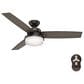 Hunter Sentinel 52" Ceiling Fan with LED Lights in Premier Bronze, , large