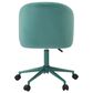 Linon Home Decor Adalynn Swivel Desk Chair in Aqua, , large