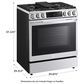 LG 6.3 Cu. Ft. Smart Wi-Fi Enabled ProBake Convection InstaView Slide-In Gas Range with Air Fry in Print Proof Stainless Steel, , large