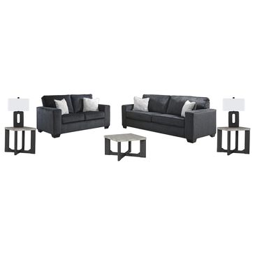 ASHLEY Altari, Sharstorm and Wimmings 7-Piece Living Room Set in Slate, , large