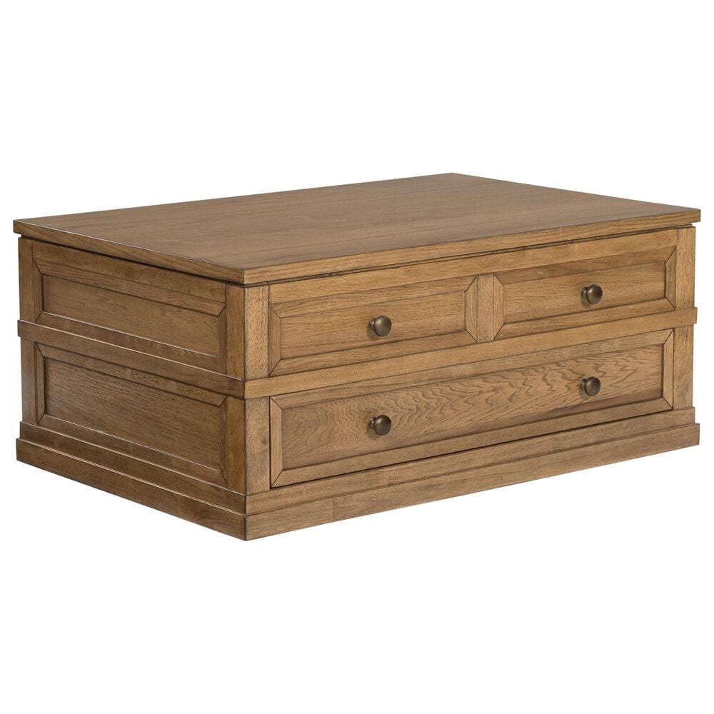 Ashley Sharlance Lift Top Cocktail Table in Light Brown, , large
