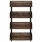 HOMLUX Turn-N-Tube 4-Tier Open Display Storage Bookshelf in Walnut, , large