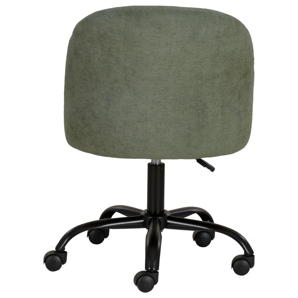 Linon Home Decor Skyla Swivel Office Chair in Green, , large