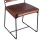 Home Trends & Design Santa Cruz and New York 5-Piece Round Dining Set in Raw Walnut and Antique Gold, , large