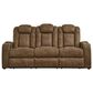 Ashley Wolfridge Power Reclining Sofa in Brindle, , large