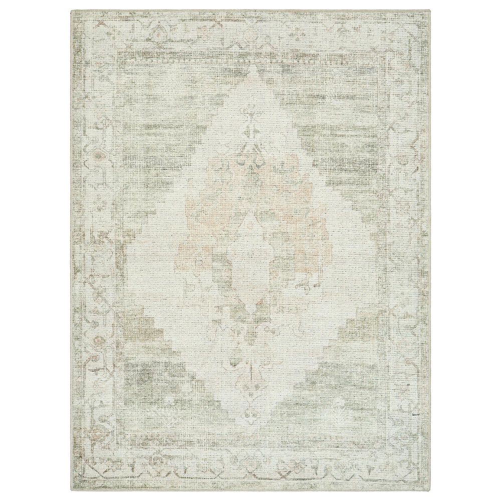 37B Luca Ivory, Olive, Tan and Light Brown 9"2" x 12" Area Rug, , large