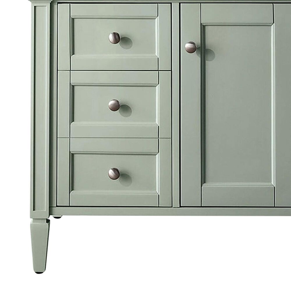 James Martin Vanities Brittany 30" Single Bathroom Vanity in Sage Green with 3 cm White Zeus Quartz Top and Rectangular Sink, , large